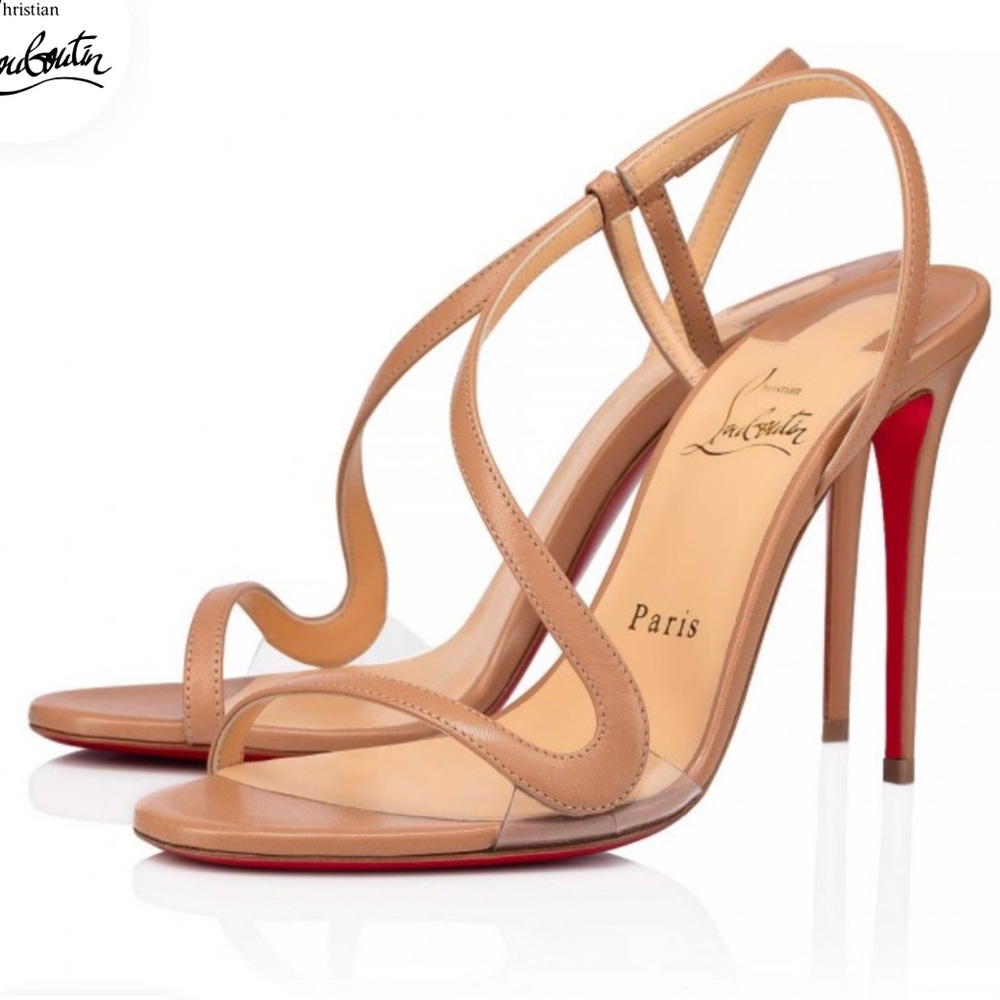 Rosalie
100 mm Sandals - Leather and PVC - Blush - Women
